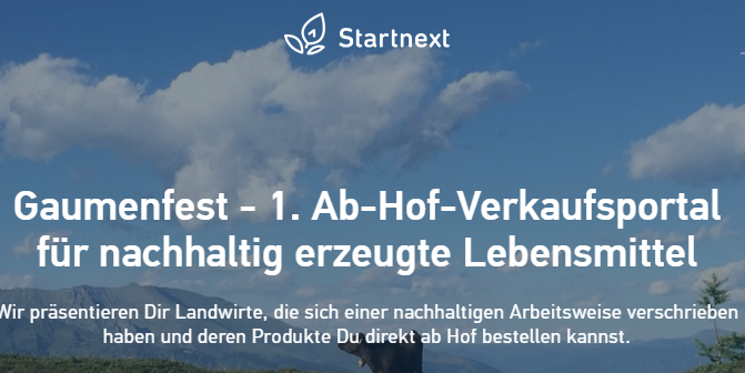 Gaumenfest-Startnext