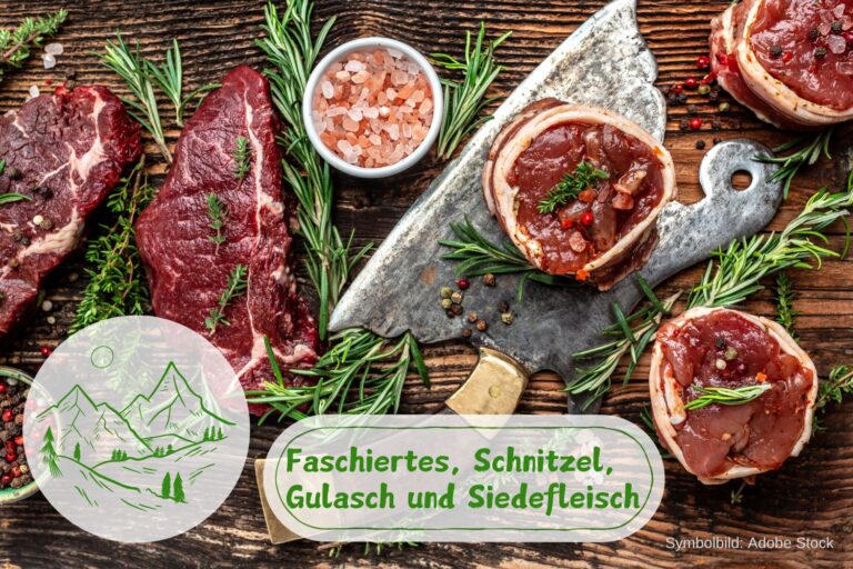 Bio Rindfleischpaket Rudnig vom Biohof Trin aus den hohen Tauern