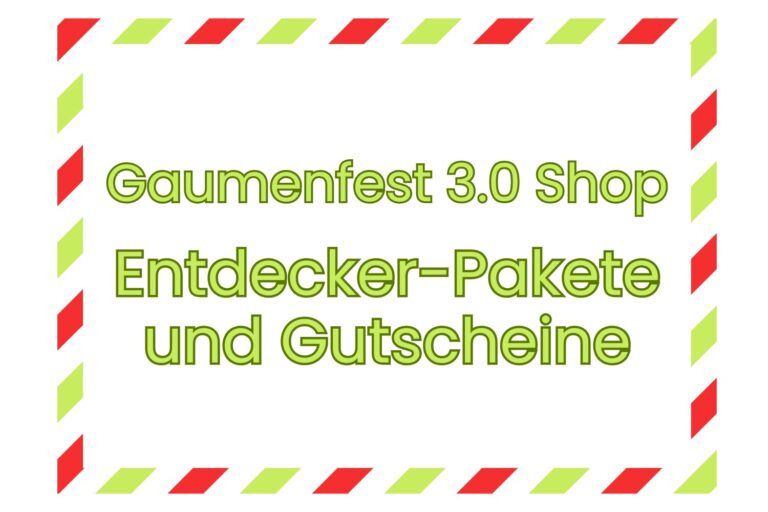 Gaumenfest 3.0 Shop