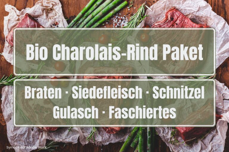 Bio Charolais-Rind Paket vom Biohof Gstinig aus Oberlienz