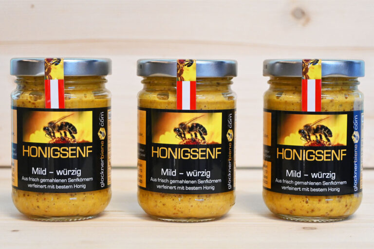 Mild würziger Senf von der Gebirgsimkerei Glocknerbiene