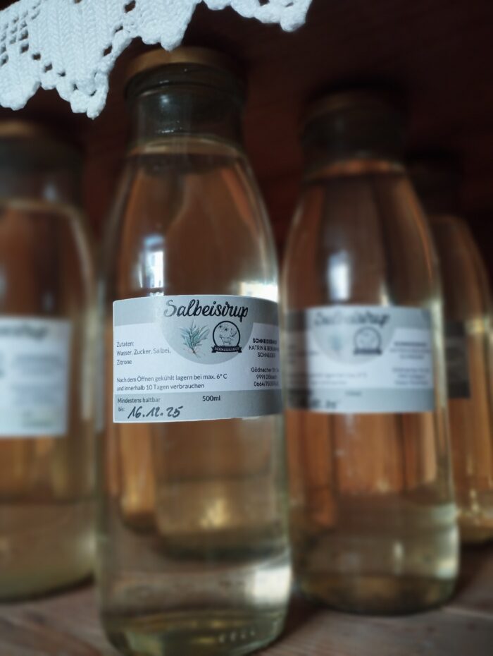 Salbei - Sirup 0,5l, vom Ederplan in der Kreuzeckgruppe