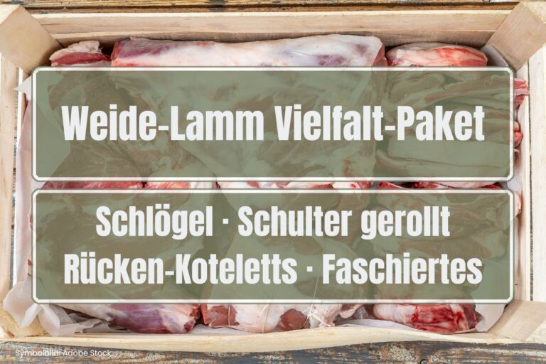 Lammfleisch Paket vom Fuße der Koralpe aus dem Lavanttal vom Gramitscherhof