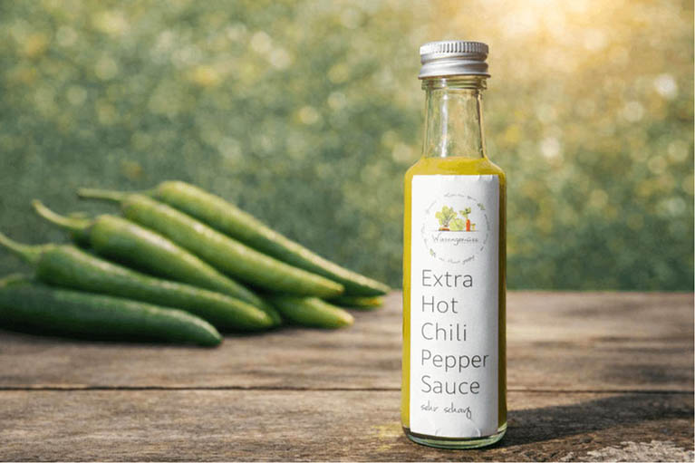 Extra hot Chili Pepper Sauce von Wiesengemüse aus dem Mölltal