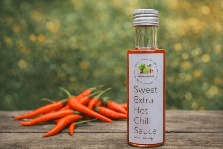 Sweet Extra Hot Chili Sauce von Wiesengemüse aus dem Nationalpark Hohe Tauern