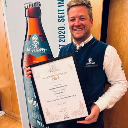 Bastian Stolz, Braumeister und Geschäftsführer der Geigenseer Privatbrauerei aus Hopfgarten im Defereggental